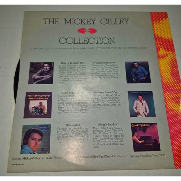 Mickey Gilley Vinyl Record - "The Songs We Made Love To" - Country Music Album - Picture 7 of 12